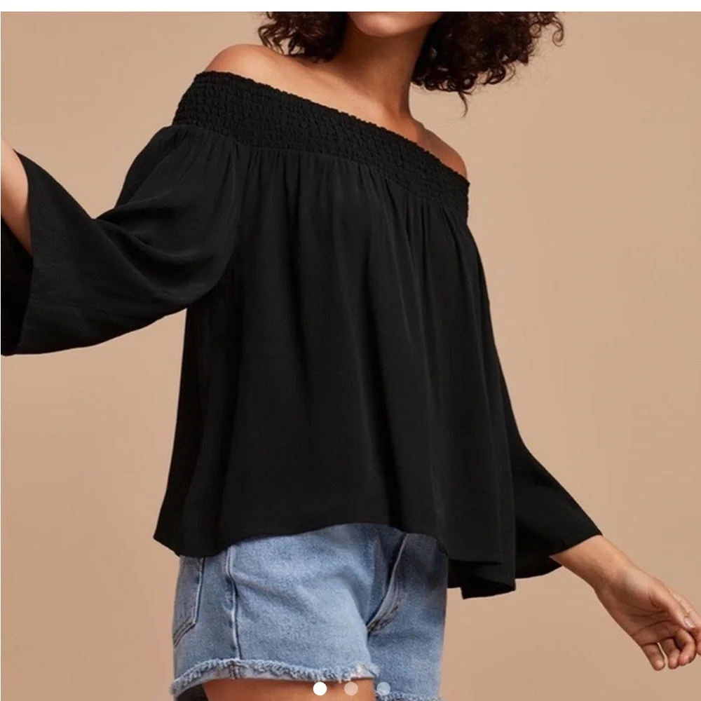 Talula x Aritzia "Marcilly" Off the Shoulder Top - Picture 2 of 4